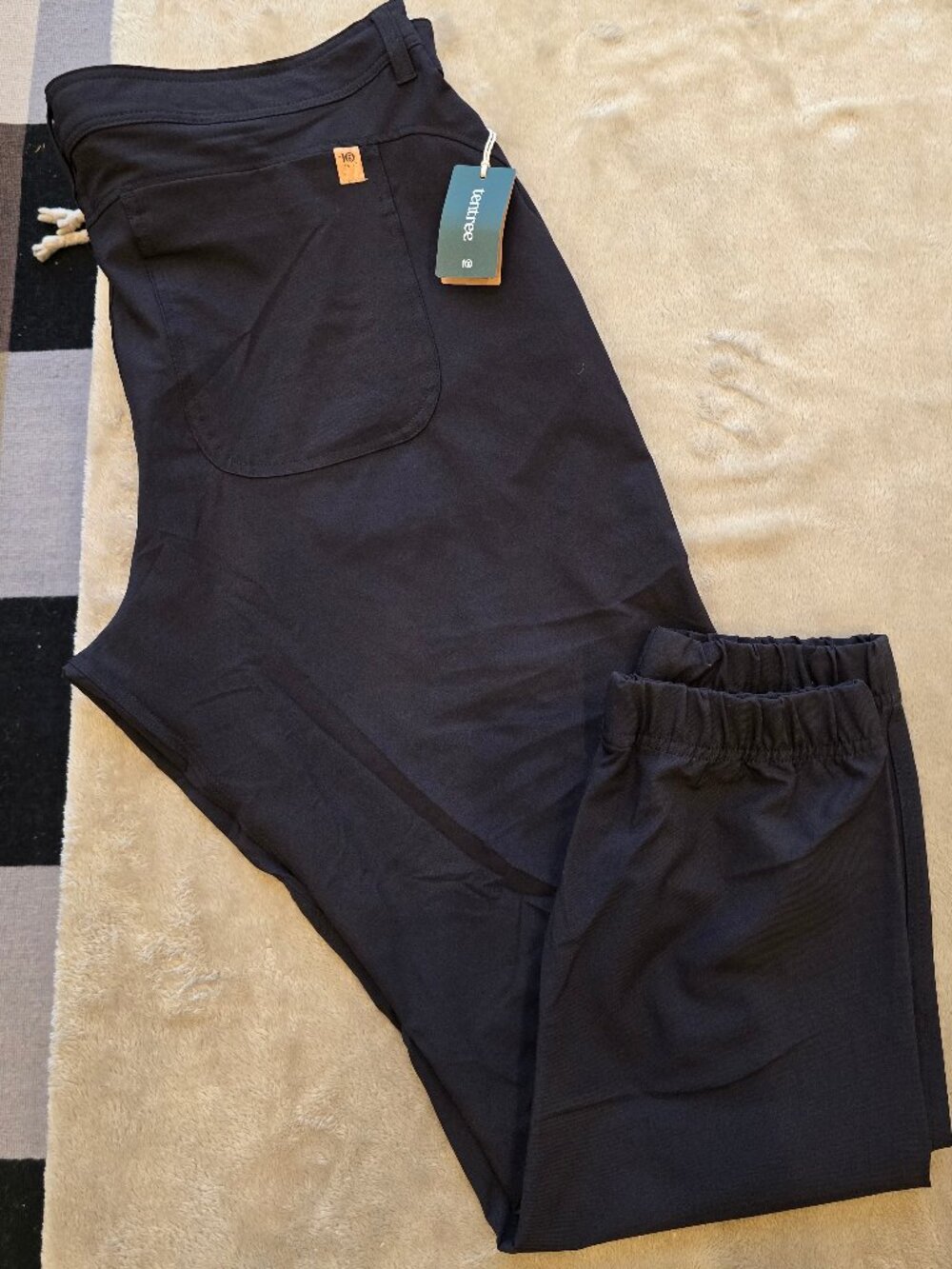 tentree Men's Destination Jogger Pants Meteorite Black Size 40 NWT